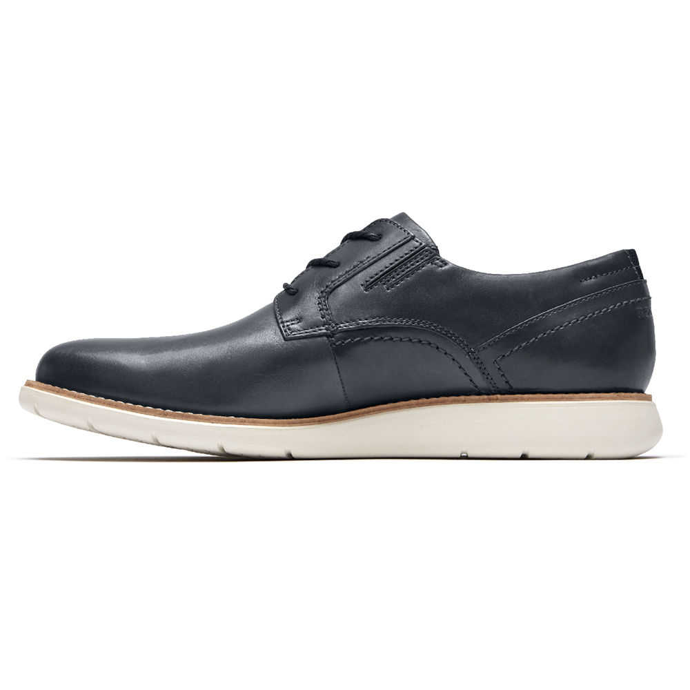 ロック ポート ドレスシューズ メンズ 青 - Total Motion Sport Plain Toe - FZC689027